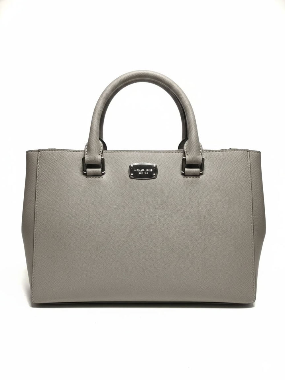 Michael Kors Grey Satchel Handbag with Removable Strap - Picture 2 of 5